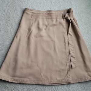 Ann Taylor lined wrap  skirt with zip back